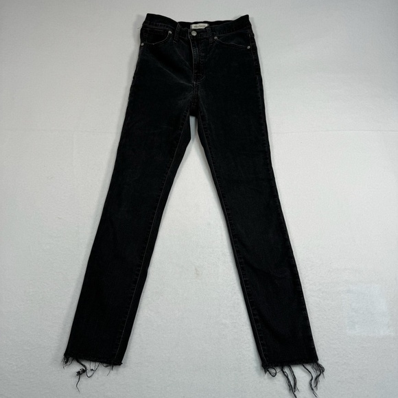Madewell Jeans Womens 27 Faded Black 11" Skinny High Rise - Picture 1 of 14
